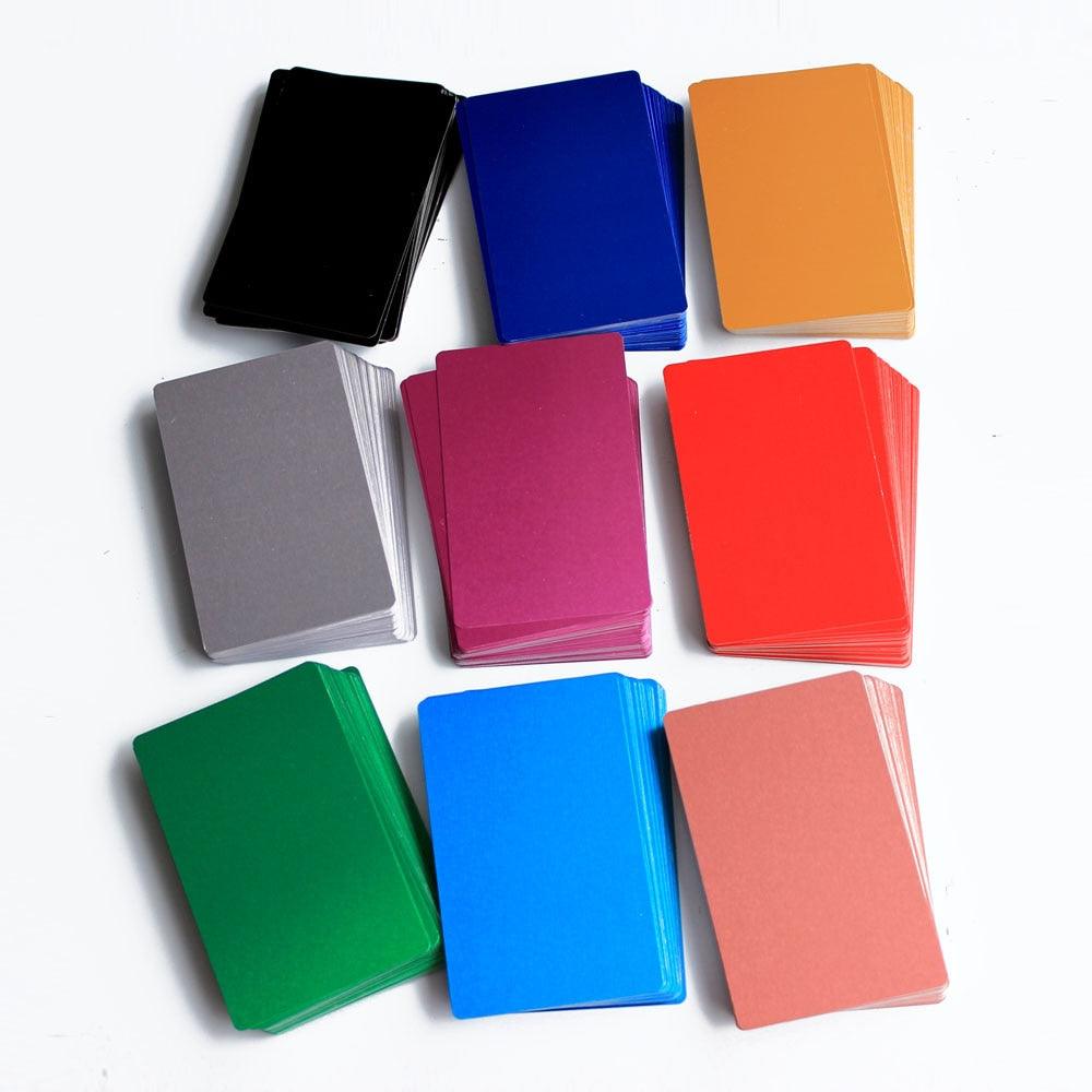 Laservii 300 PCS Metal Business Card 0.2mm Thickness Aluminum Alloy Blanks Card - Laservii Store