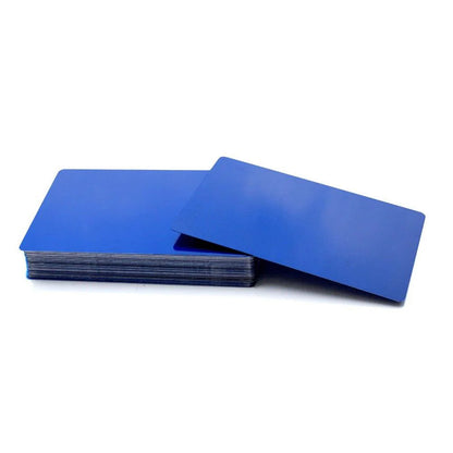 Laservii 100 Pcs Metal Business Card 0.2mm Thickness Aluminum Alloy Blanks Card